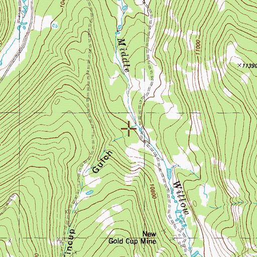 Topographic Map of Tincup Gulch, CO