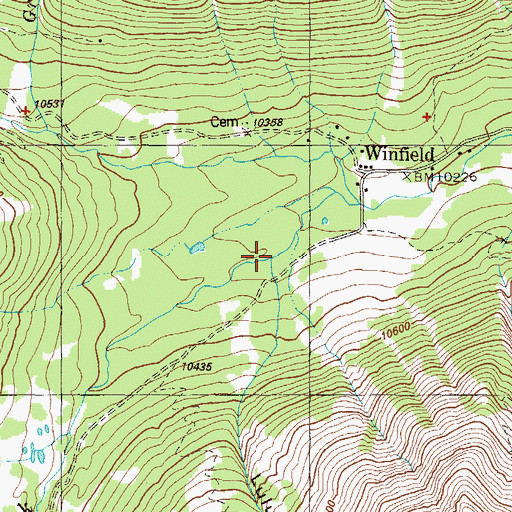 Topographic Map of Lulu Gulch, CO