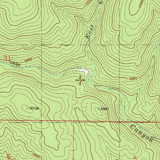 Topographic Map of East Canyon Creek, CO