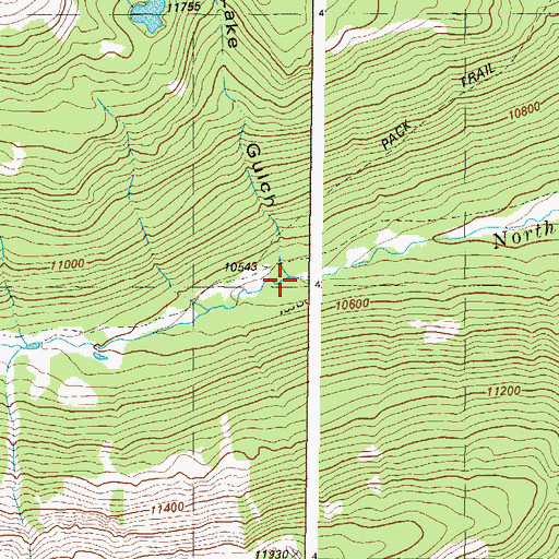 Topographic Map of Lake Gulch, CO