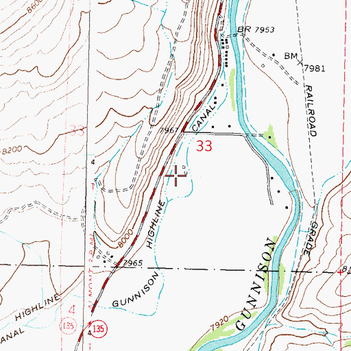 Topographic Map of Ropers Work Center, CO