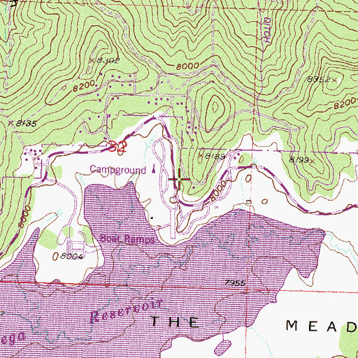 Topographic Map of Department of Parks and Outdoor Recreation Office, CO