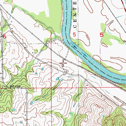 Topographic Map of Happy Hollow (historical), IA