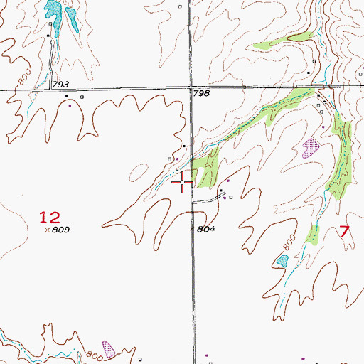 Topographic Map of Wapello County Grain Incorporated Elevator, IA