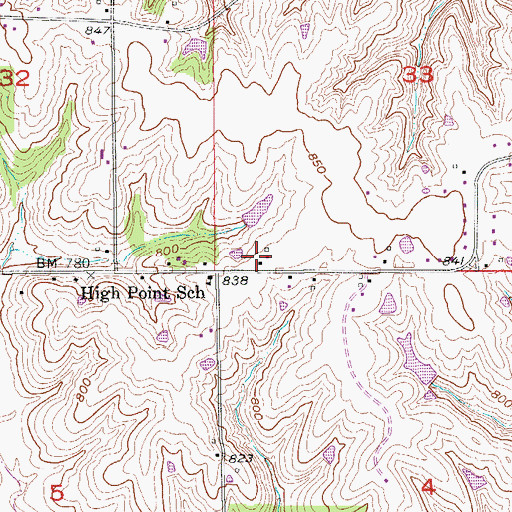 Topographic Map of Airpower Museum Library, IA