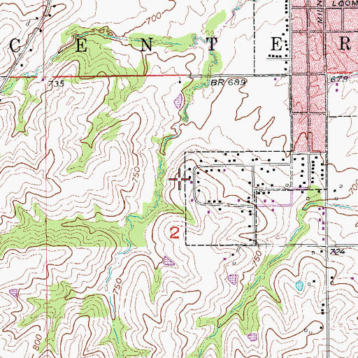 Topographic Map of Zion Community Church of God, IA