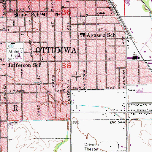 Topographic Map of Jesus is the Answer Fellowship, IA