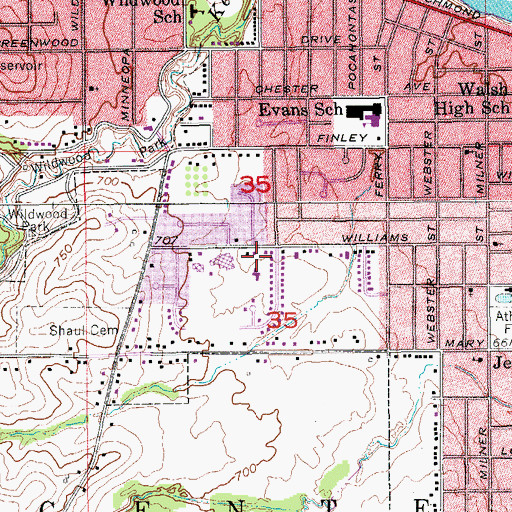 Topographic Map of Church of the Brethren, IA