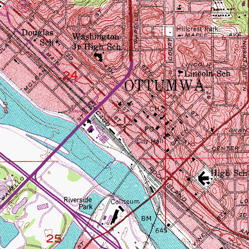 Topographic Map of Williamson Dental Clinic, IA