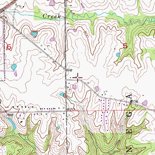 Topographic Map of Oak Meadow Obstetrics and Gynecology Center, IA