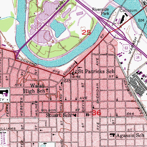 Topographic Map of Church of God Prophecy, IA