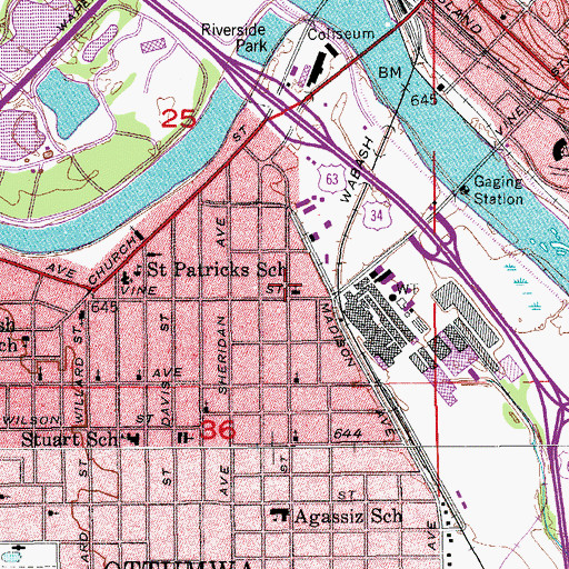 Topographic Map of Bethel United Pentecostal Church, IA