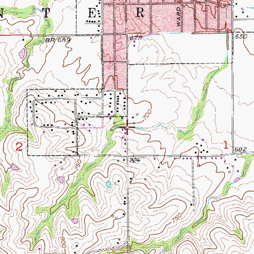 Topographic Map of Dove Ministries Church, IA