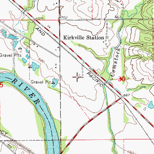 Topographic Map of Comstock Cemetery, IA