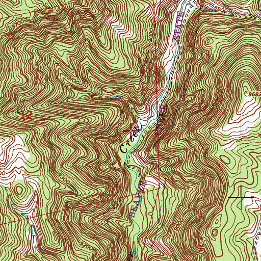 Topographic Map of Beaver Creek State Wildlife Area, CO