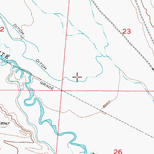 Topographic Map of Spinney Mountain Reservoir, CO
