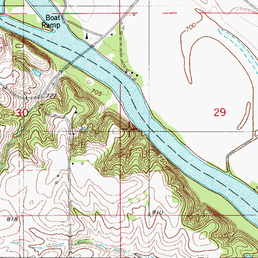 Topographic Map of Ivan's Park, IA