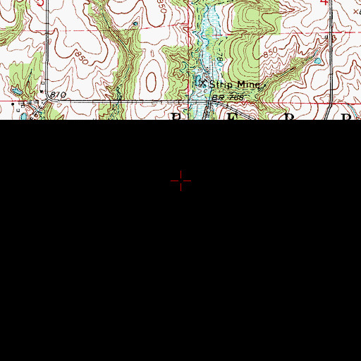 Topographic Map of Morgan Valley (historical), IA