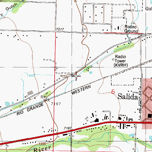 Topographic Map of Murry Ditch, CO