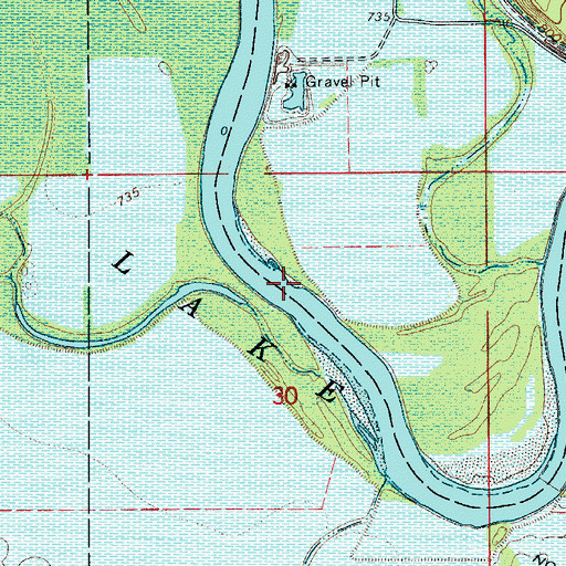 Topographic Map of Pickway Post Office (historical), IA