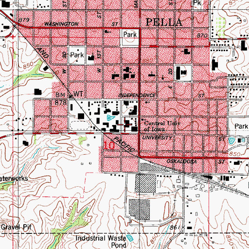 Topographic Map of Pietenpol House, IA