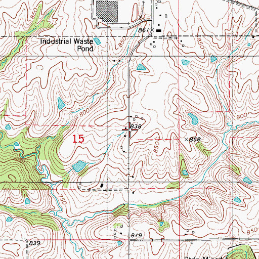 Topographic Map of Calvary Wayside Chapel, IA