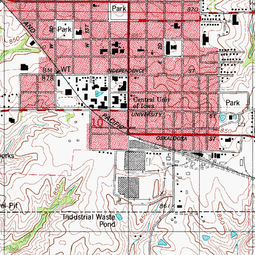 Topographic Map of Rolscreen Museum, IA