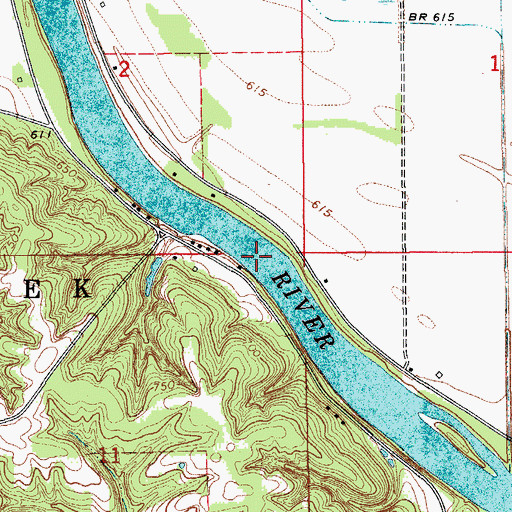 Topographic Map of Selma Access, IA