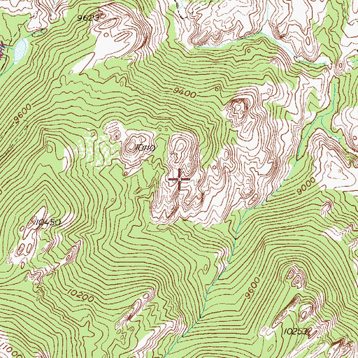 Topographic Map of Lost Creek Wilderness, CO