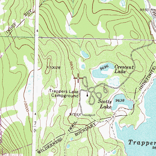 Topographic Map of Shepherds Rim Campground, CO