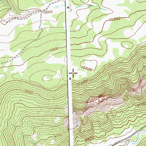 Topographic Map of Divide Reservoir, CO