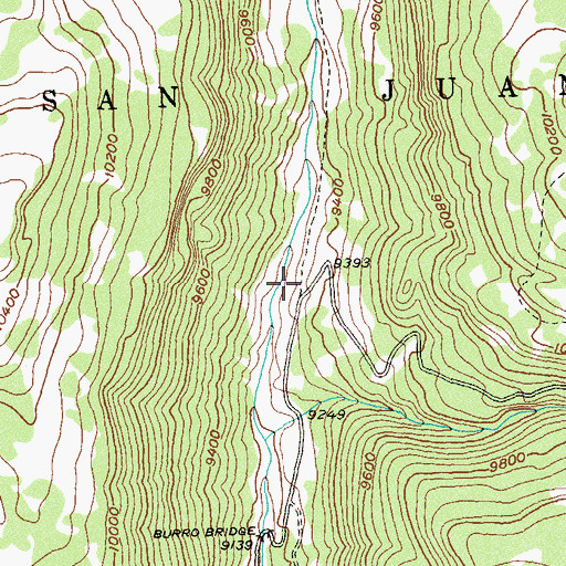 Topographic Map of Navajo Lake Trailhead, CO