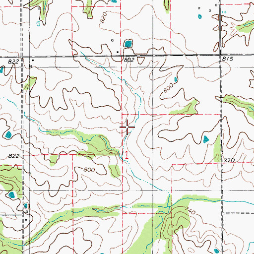 Topographic Map of White Cemetery, IA