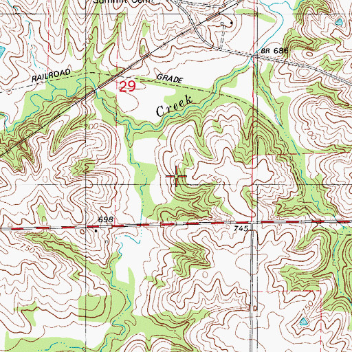 Topographic Map of Pool Wildlife Area, IA