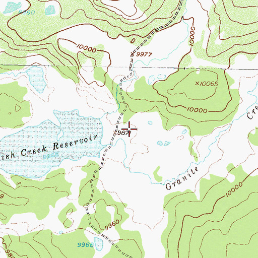 Topographic Map of Granite Campground, CO