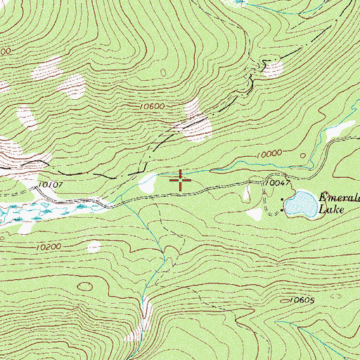 Topographic Map of Elbert Creek Campground, CO