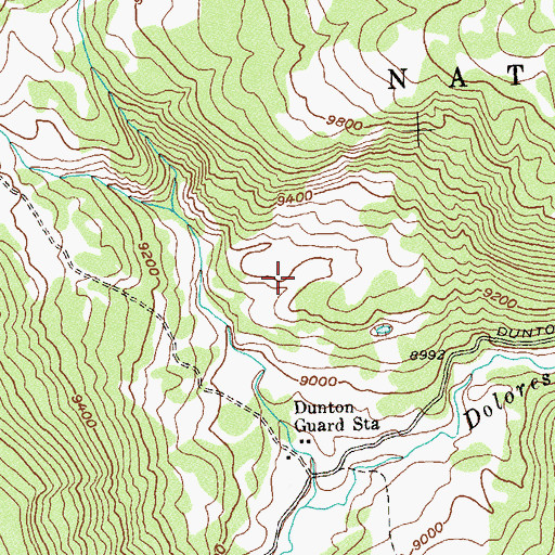Topographic Map of Cold Reservoir, CO