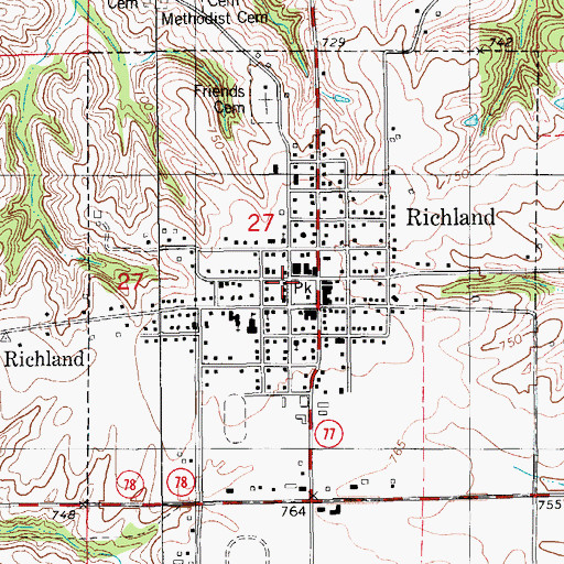 Topographic Map of Solid Rock Fellowship, IA