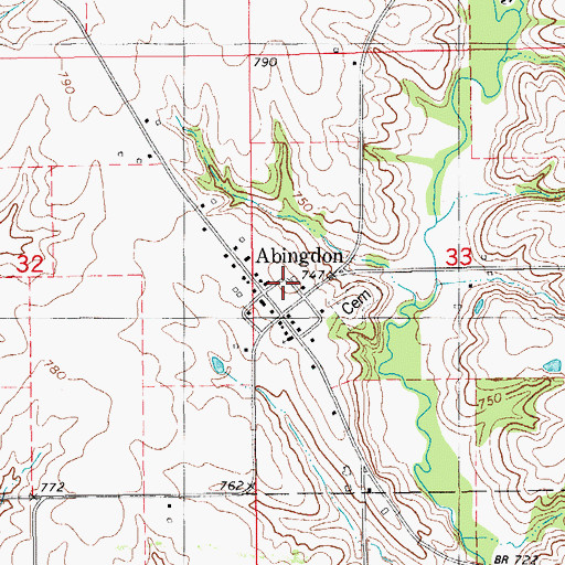 Topographic Map of Gobble Park, IA