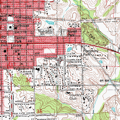 Topographic Map of Allergy Asthma and Sinus Center, IA
