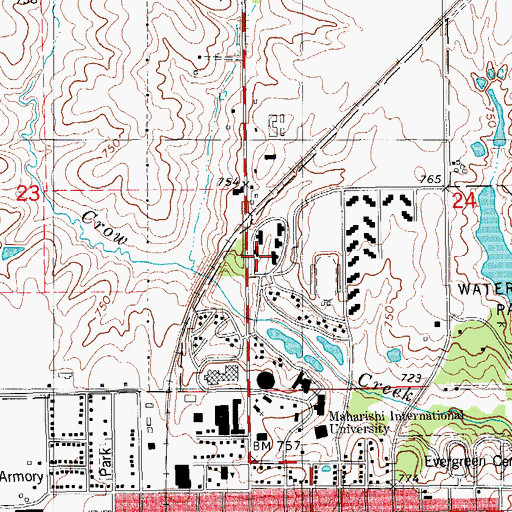 Topographic Map of High Rise 143, IA