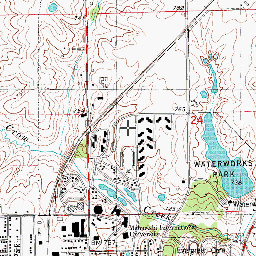Topographic Map of Bagambhrini Golden Dome, IA