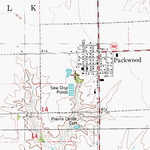Topographic Map of Friendship Park, IA