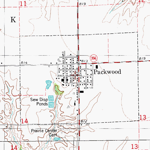 Topographic Map of First Christian Church, IA