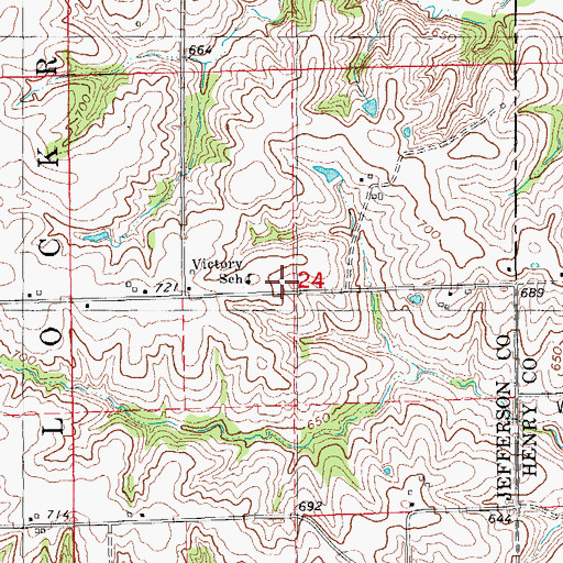 Topographic Map of Golden Valley United Methodist Church, IA