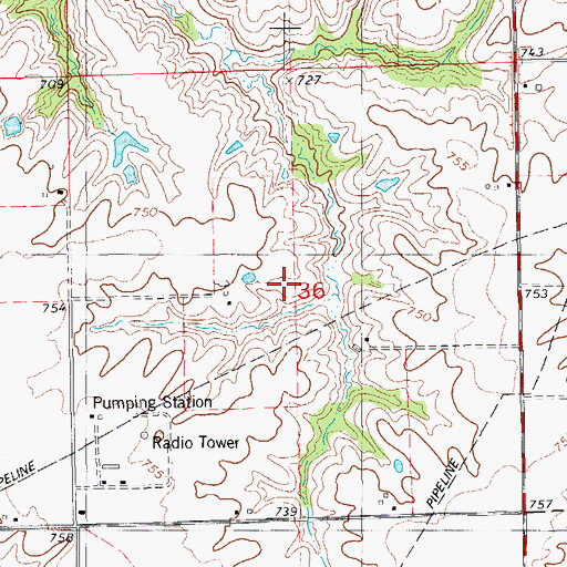 Topographic Map of Clinkenbeard Family Cemetery, IA