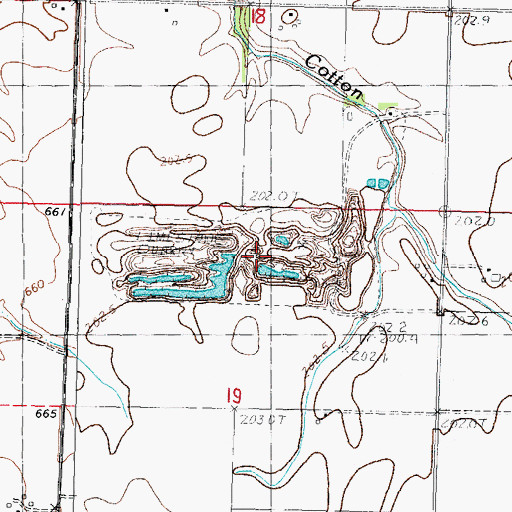 Topographic Map of Pana Quarry, IL