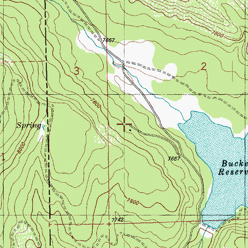 Topographic Map of Buckeye Ranger Station, CO