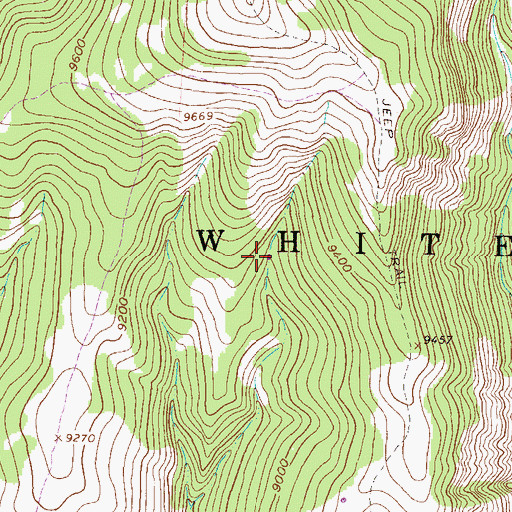 Topographic Map of East Beard Reservoir, CO