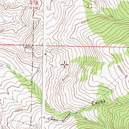 Topographic Map of Fez Spring, CO